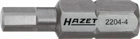 HAZET Bit 2204-2.5 Sechskant massiv 6,3 (1/4 Zoll) Innen-Sechskant Profil 2.5