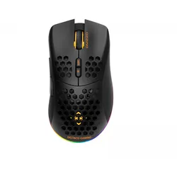 Deltaco Gaming DM220 Kabellos RGB Gaming-Maus Ultralätt - Schwarz