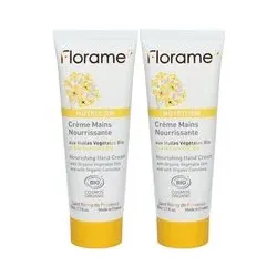 Florame NUTRITION Crème Mains Nourrissante Pour La Peau 2x50 ml