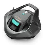 AIPER Poolroboter, Kabellos Poolsauger Akku, Bodensauger mit 90 Min Laufzeit, Automatisches Parken, Dual-Antriebsmotoren & LED-Anzeigen, Ideal für Flachem Boden Pool bis zu 80 m2