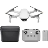 DJI Mini 4K Camera Drone Combo, Drohne mit 4K UHD Kamera für Erwachsene, unter 249 g, 3-Achsen Gimbal Stabilisierung, 10 km Videoübertragung, autom. Rückkehr, 2 Akkus für 62 min Flugzeit, QuickShots