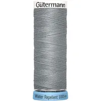 Gütermann creativ Allesnäher Water Repellent Nähgarn 100m PolyesterGarn Waschbar bis 60°C Handarbeiten Nähprojekte Nähen 40 Hellgrau