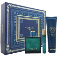 Versace Eros Set 100 ml Eau de Toilette EDT & 10 ml EDT & 150 ml Showergel Dusch