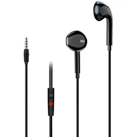 Rtinle Kopfhörer In Ear,3.5mm In-Ear kopfhörer mit Kabel, mit Mikrofon und Lautstärkeregler,Bässe,für MP3, Phone, Pad, Android Leichte Ohrhörer,Schwarz
