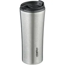Relaxdays Thermobecher 0,4 l Schwarz