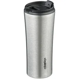 Relaxdays Thermobecher 0,4 l Schwarz