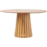 miliboo Runder Esstisch aus hellem Eichenholz D137 cm DITA