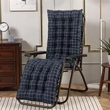 Morbuy Deckchair Auflagen für Gartenliegen, Sonnenliege Kissen Tragbare Garten Innenhof Gepolstertes Bett Relax-Liegestuhl Sitzauflage für Deckchair, Innen, Außen (48x170cm,Gitter)