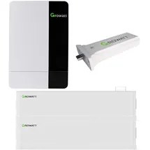 Growatt SPF5000 ES Off-Grid Wechselrichter mit AXE 10.0L Solarspeicher-Set 10 kWh