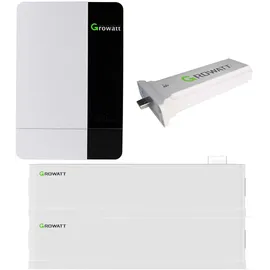 Growatt SPF5000 ES Off-Grid Wechselrichter mit AXE 10.0L Solarspeicher-Set 10 kWh