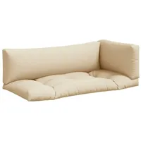 VidaXL Palettenkissen 3-tlg. Beige Stoff