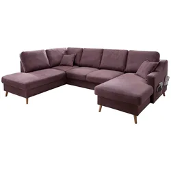 Wohnlandschaft Valentina Bordeaux Struktur