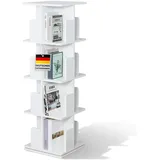 Floordirekt Bücherregal Indiana 40 x 40 x 129 cm Weiß