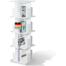 Floordirekt Bücherregal Indiana 40 x 40 x 129 cm Weiß