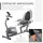 Homcom Liegeergometer mit LCD-Anzeige und 8 Stufen grau
