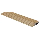 ML-DESIGN Terrassendielen WPC Abschlussleiste Abdeckleiste für WPC Bodenbelag Terrassenfliesen, Randabschlussleiste Ecke links Teak 38x2x7,5 cm Eckleiste Umrandung