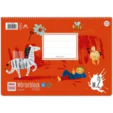 Formati Wörterblock W.2 DIN A4 quer 52 Blatt 6/6/6 mm und 9/9/9 mm liniert mit Zeichenfeld, aus 100% Recyclingpapier