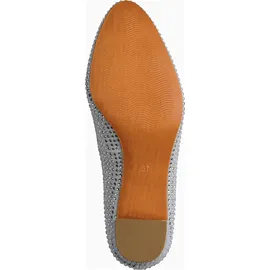 Marco Tozzi Damen Pumps weiches Feel Me Fußbett weiches Innenfutter Glitzernd, metallic (Silver), 39 EU