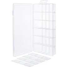 InLine InLine® Kleinteilebox, 18 Fächer, Abmessungen: 207x110x27mm, transparent