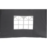 Lex 2er Set Seitenteile für Pavillon 3x3m Fenster  Seitenwand Faltpavillon Partyzelt Steingrau : Steingrau