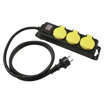 Eurolite Steckdosenleiste 3-fach 1,5 m Schwarz 1 St.