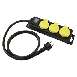 Eurolite Steckdosenleiste 3-fach 1,5 m Schwarz 1 St.