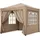 Quick Star Faltpavillon 2,5 x 2,5 m 4 Stück Braunbeige