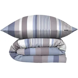 SCHIESSER Hoops Gestreift Blau 135 x 200 cm + 80 x 80 cm
