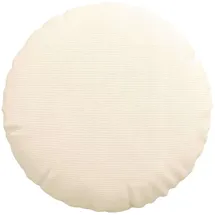 vidaXL Sitzkissen 2 pcs Creme Ø50 cm Cordstoff