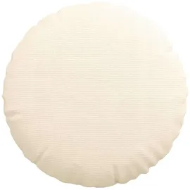 vidaXL Sitzkissen 2 pcs Creme Ø50 cm Cordstoff