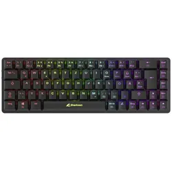 Sharkoon PureWriter W65 Tastatur Black Kailh Brown - DE Layout, Schwarz
