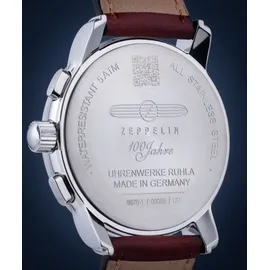 Zeppelin 100 Jahre 8676-1 Leder 42,0 mm 8676-1