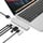 Hyper HyperDrive USB C Hub 8-in-2 Sanho Typ C MacBook Pro Hub mit HDMI-Mini-Diaplay-Anschluss Thunderbolt 3 USB-C 3.1 Stromversorgung SD/MicroSD-Kartenleser für MacBook Pro & Air 13 "15" Silber