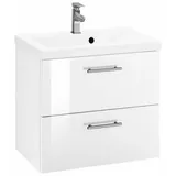 welltime Waschbeckenunterschrank Venedig Badmöbel, Waschtisch inkl. Waschbecken, Breite 60 cm weiß