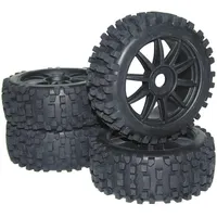 Reely Reifen & Felgen 1:8 Buggy Kompletträder 10-Speichen Schwarz 4 St.