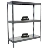 Proregal Schwerlastregal Metal Beast Three HxBxT 200 x 150 x 75 cm Fachlast 600 kg Grau