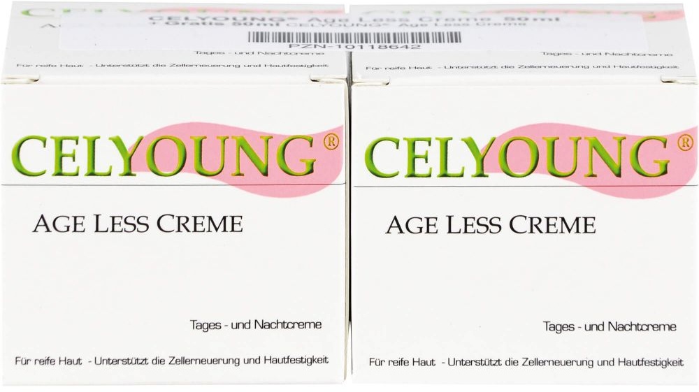 REPHA Biologische Arzneimittel CELYOUNG age less Creme plus eine Gratis Körperpflege 0.1 l