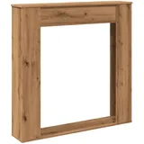 Vidaxl - Kaminumrandung Artisan-Eiche 100x20x100 cm Holzwerkstoff