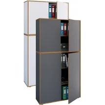 VCM Salia Aktenschrank 100 x 33 x 183 schwarz