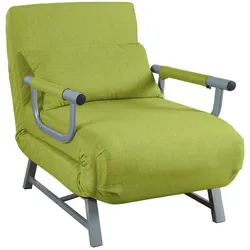 VCM Kolino Schlafsofa Stuhl grün.