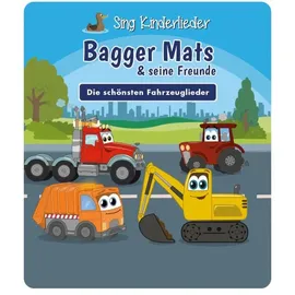 Tonies Hörspielfigur Bagger Mats & seine Freunde gelb