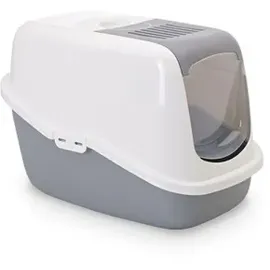 Savic Katzentoilette Nestor 56 cm x 39 cm x 38,5 cm Weiß/Grau