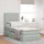 vidaXL Bett 90 x 200 cm Hellgrau