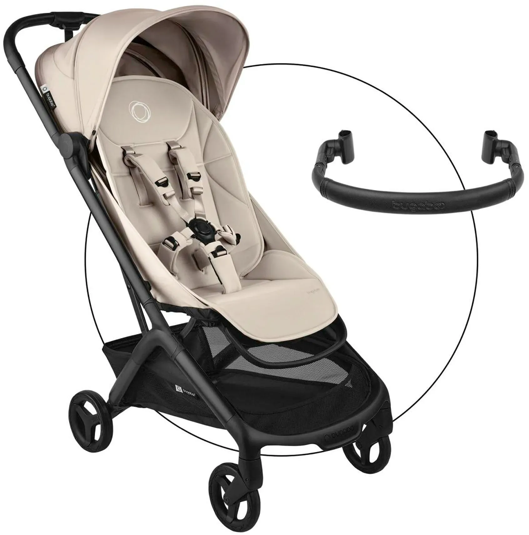 Bugaboo Buggy Butterfly 2 inkl. Sicherheitsbügel, beige
