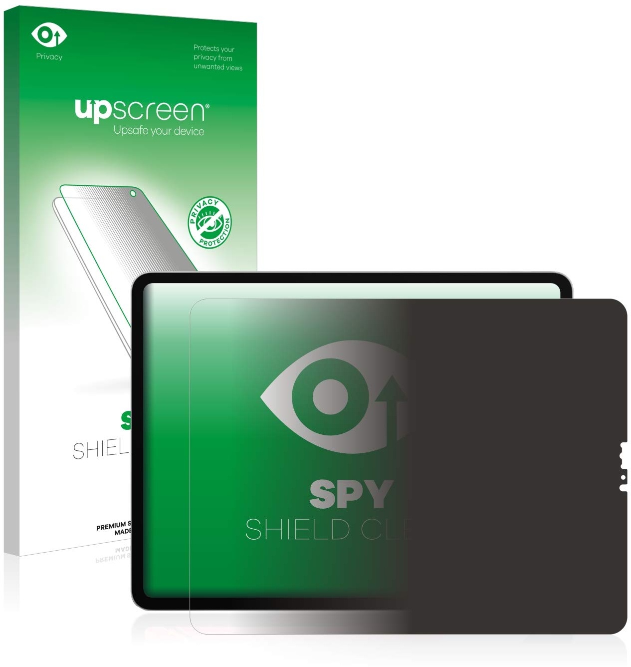 upscreen Anti-Spy Blickschutzfolie für Apple iPad Pro 12.9" 2018 (im Querformat, 3. Gen.) Privacy Displayschutz-Folie [Blaulichtfilter]