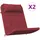 vidaXL Adirondack Auflage 2 St. 0 x 0 x 0 cm rot