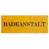 speecheese Badeanstalt - Metallschild L in 10,5x28cm