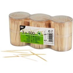 PAPSTAR Zahnstocher braun Holz