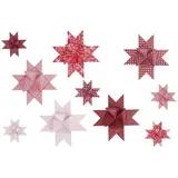 Rico Design Fröbelsterne Mix rot/weiss