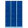 Lüllmann Schließfachschrank XL, 523931, blau, 15 Fächer, Stahl, 119 x 190cm, mit Zylinderschloss